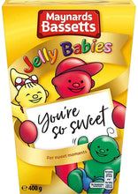 Load image into Gallery viewer, Original Maynards Bassetts Jelly Babies Gummy Candy Imported From The UK England Delicious Fruit Flavored Jelly Babies Pieces Of Chewy Soft Jelly
