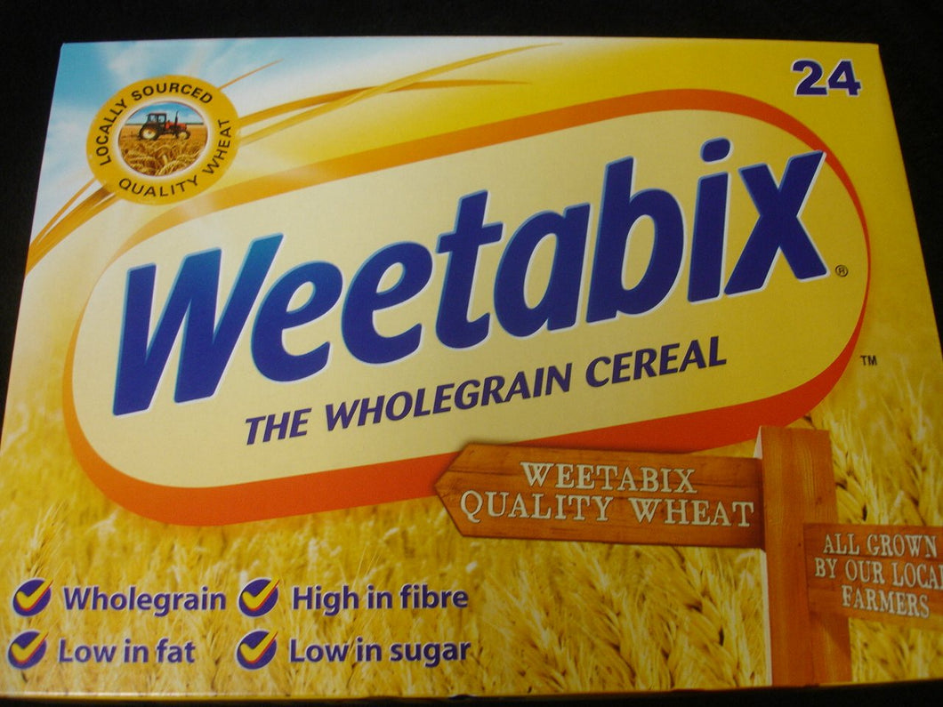 Weetabix Whole Grain Cereal 24s (Pack of 4) - Original From England!