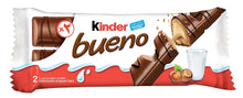 Load image into Gallery viewer, KINDER BUENO MLK CHCL HZL CRM WFR HAZELNUT CREAM WAFER BAR 1.52 OZ - 0000080052761
