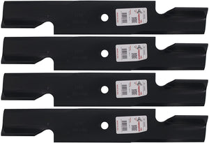 Rotary 3442 4 Mower Blades for Gravely Ferris Scag Simplicity 21 Length 2-1/2 Width .2040 Thickness 5/8 Center Hole Fits 52" Deck