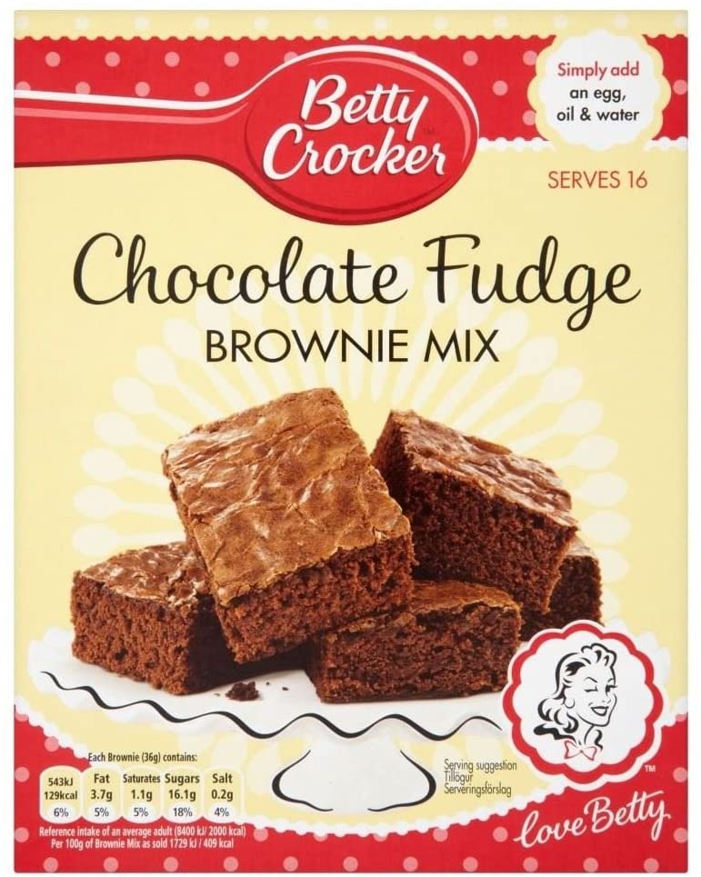 Betty Crocker Chocolate Fudge Brownie Mix (415g) - Pack of 2