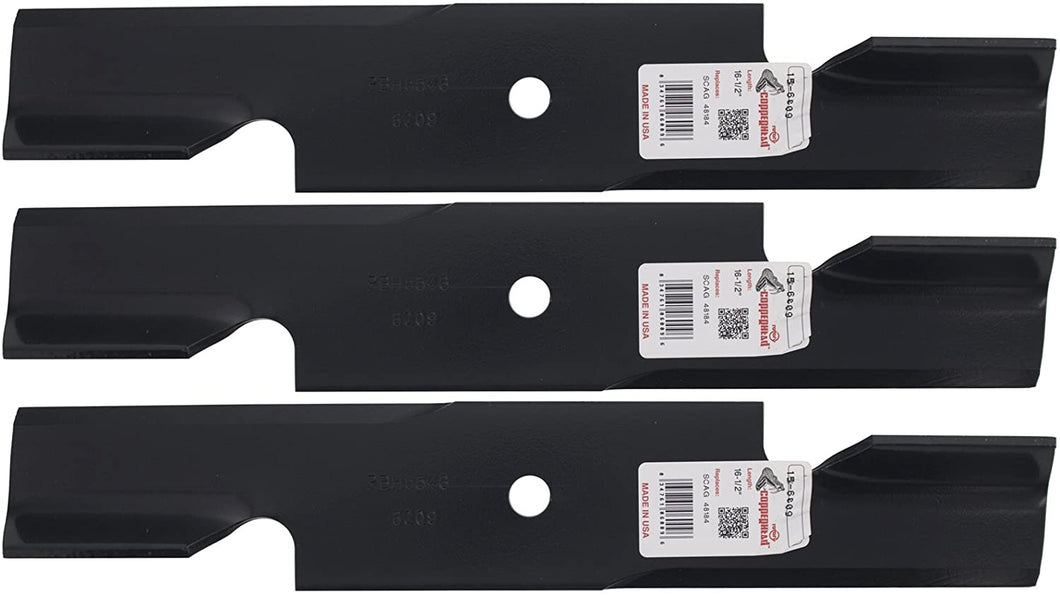 Rotary 3 Blades for Scag A48184, 482877, A-48184HL, 482466, 48110, 32