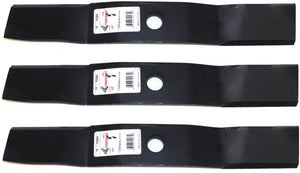 (3) 10284 Rotary Blades Compatible With John Deere M136194