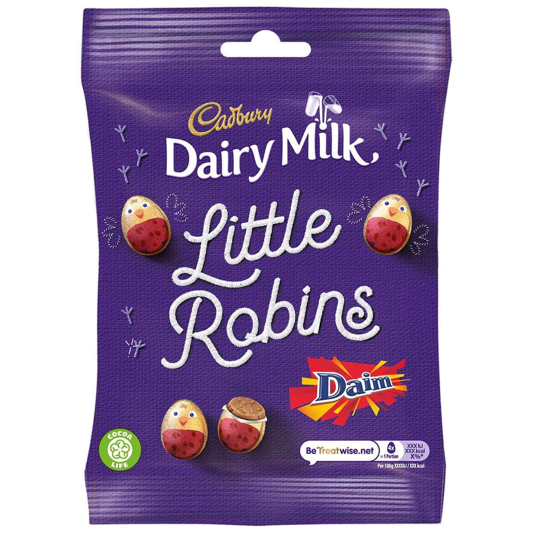 Cadbury Dairy Milk Little Robbins Daim bag 86g (Pack of 12)