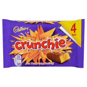 Cadbury Crunchie (4 x 26.1g Chocolate Bars) 104.4g UK / British Chocolate