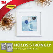 Load image into Gallery viewer, Command Small Picture Hanging Strips, White, 4-Pairs (17202-ES)
