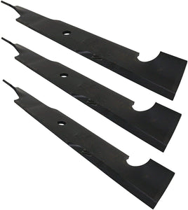 Rotary 52 – 54" 2173 Heavy Duty Notched High Lift Commercial Lawnmower Blade Set (3)