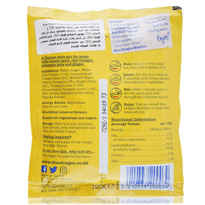 Blue Dragon Sweet & Sour Stir Fry Sauce - 120g Pack of 4