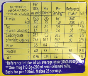 Nesquik Hot Chocolate Drink Mix, 400G