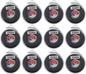 12 Pack of Vortex Trimmer Line 12167, 0.130 X 120' 1 LBS Donuts