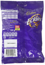 Load image into Gallery viewer, Cadbury Chocolate, Eclairs Classic, 166 g, Brown
