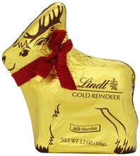 Load image into Gallery viewer, Lindt Milk Chocolate Holiday Reindeer, Hollow, 3.5 Ounce (Pack of 16)
