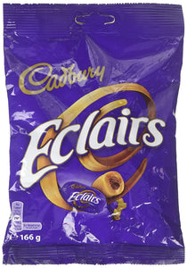 Cadbury Chocolate, Eclairs Classic, 166 g, Brown