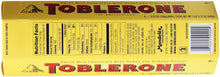 Load image into Gallery viewer, Toblerone Swiss Milk Chocolate with Honey and Almond Nougat, 6 - 100g Bars, Total Net Wt 600g
