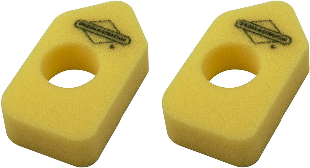 Briggs & Stratton 698369 Pack of 2 Foam Air Filter Elements