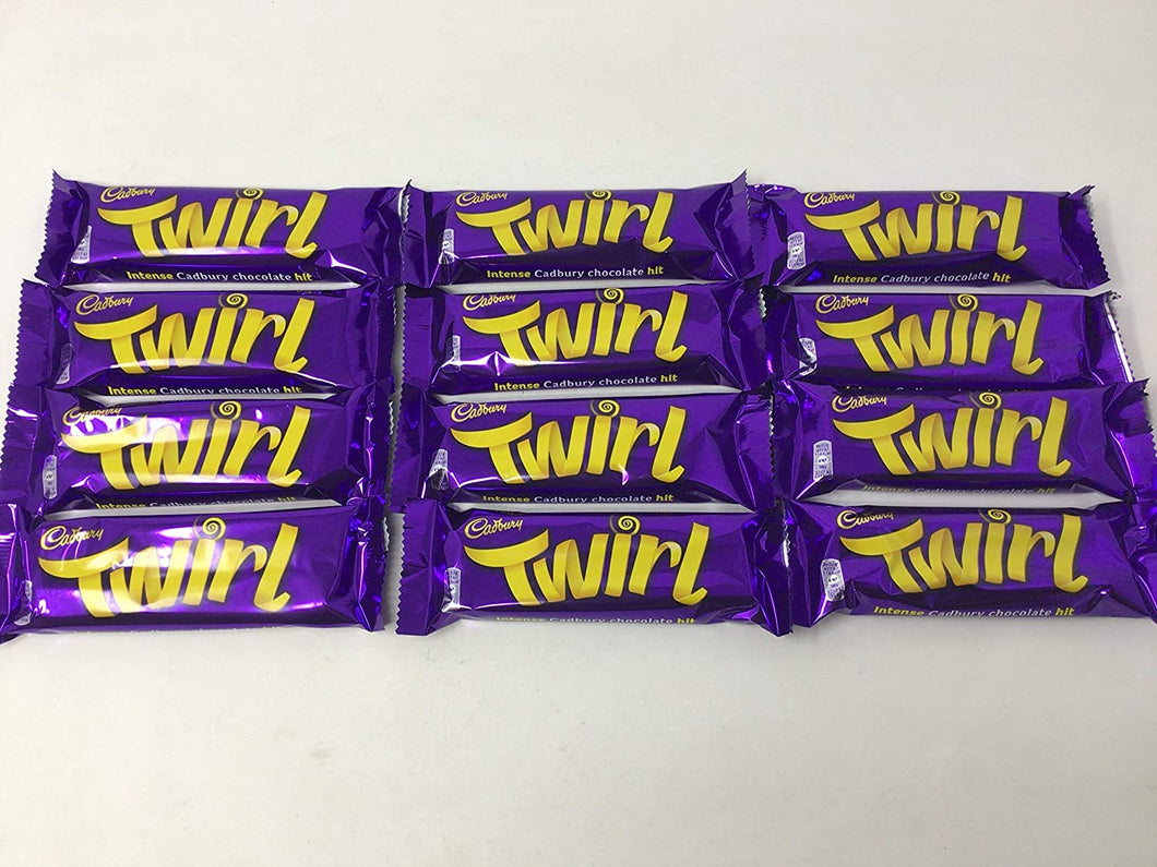 Cadburys Twirl - 43g - Pack of 12 (43g x 12 Bars)