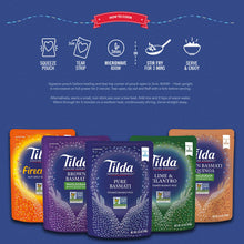 Load image into Gallery viewer, Tilda Legendary Rice Steamed Basmati, Brown, 8.5 Ounce (Pack of 6)
