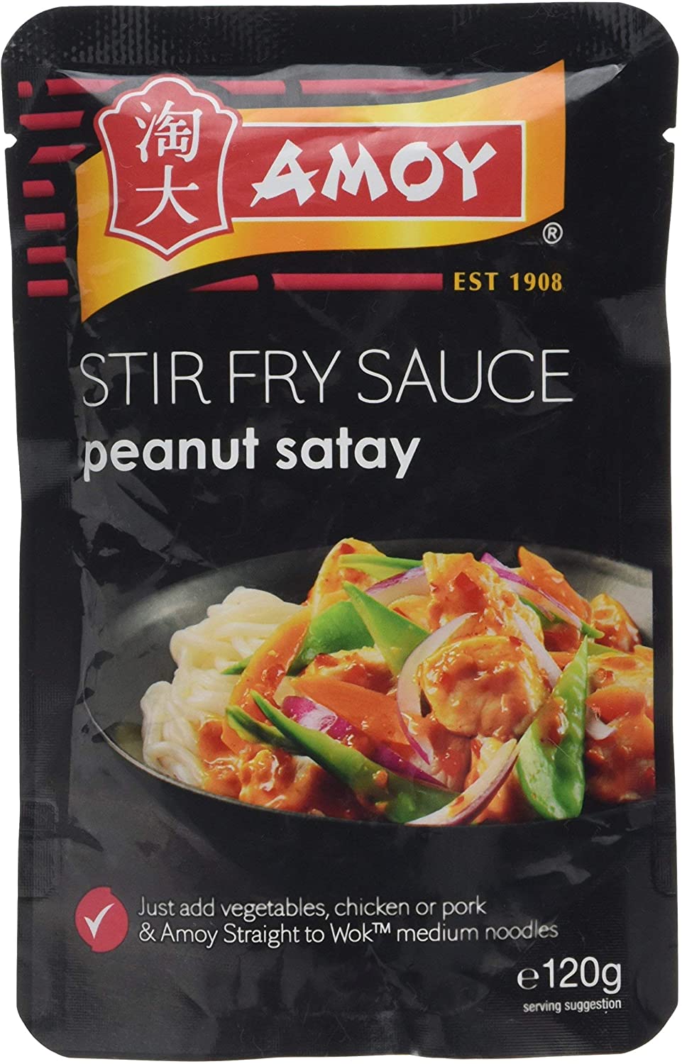 Amoy Stir Fry Sauce Peanut Satay 120g ISE Forest and Garden