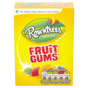 Rowntrees Fruit Gums Carton 125g