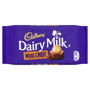 12 x Cadbury Chocolate Bars 200g (7oz) - Made in England (12 x Cadbury WHOLE NUT 200g (7oz))