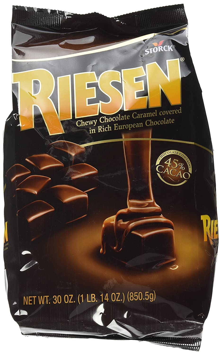 Riesen Chewy, Chocolate Caramel, 1.43 Ounce (Pack of 24)