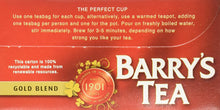 Load image into Gallery viewer, Barry&#39;s Tea, Gold Blend, 80 Tea Bags
