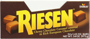 Riesen Chewy, Chocolate Caramel, 1.43 Ounce (Pack of 24)