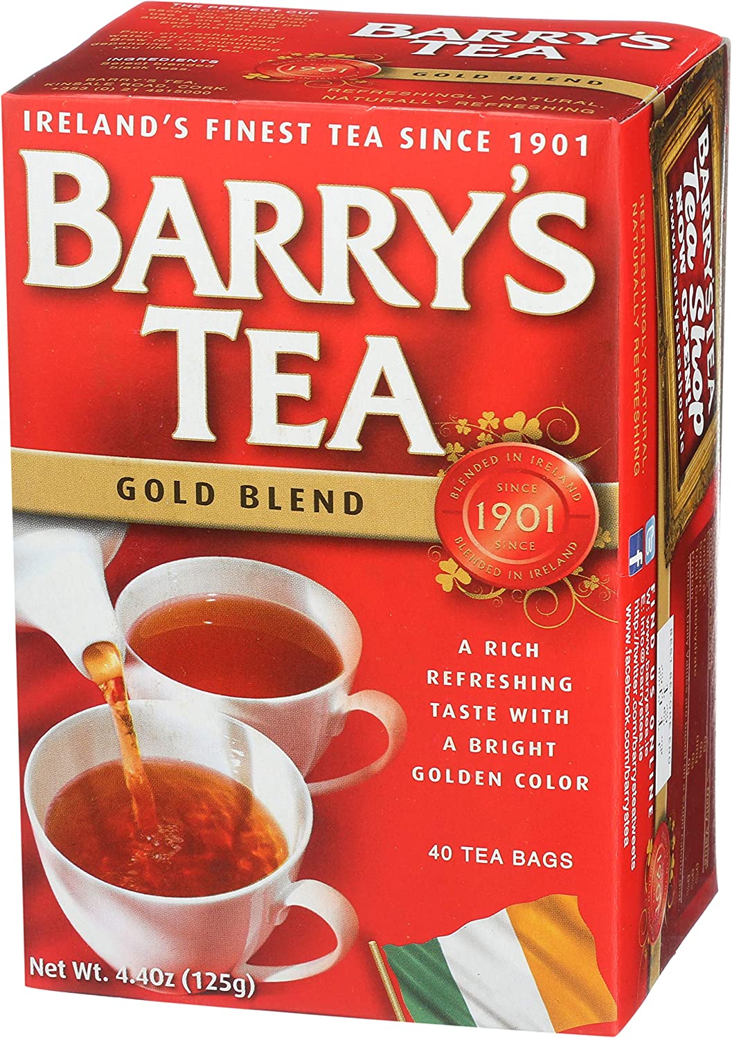 Barry's Tea, Gold Blend, 40-Count (Pack of 12)