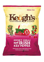 Load image into Gallery viewer, Keogh's Sweet Chilli and Irish Red Pepper Crisps 50g
