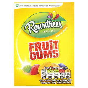 Rowntrees Fruit Gums Carton 125g