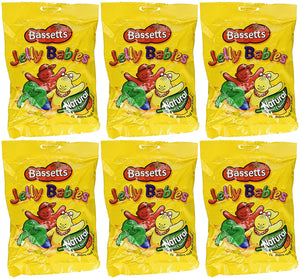 Bassetts Jelly Babies 190g Bag (Pack of 6)