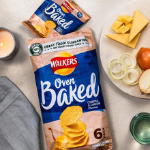 Load image into Gallery viewer, Walkers Baked Cheese and Onion Crisps 6 Pack 150g
